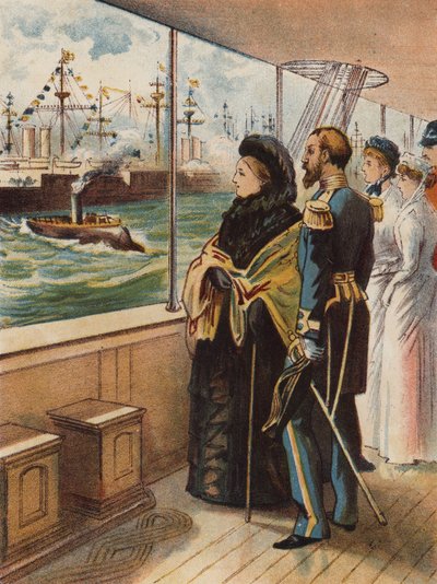 The Jubilee Naval Review at Spithead, 1897 by English School